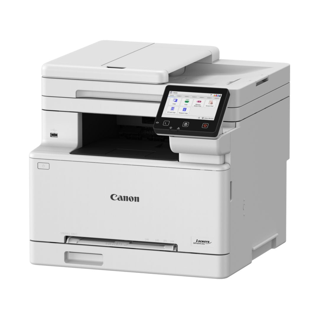 TJM Canon i-SENSYS MF664Cdw Wi-Fi, Colour All-in-1 Laser Printer (Print, Copy, Scan)