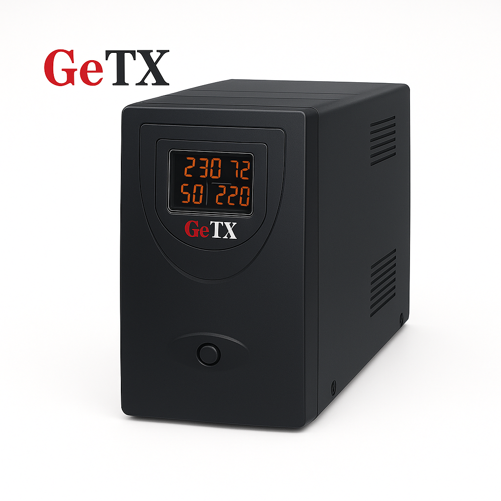 TJM UPS GeTX GXK-2000-C (2000VA, 2KV) Line interactive , 12V9Ax2 Battery - Yellow Box