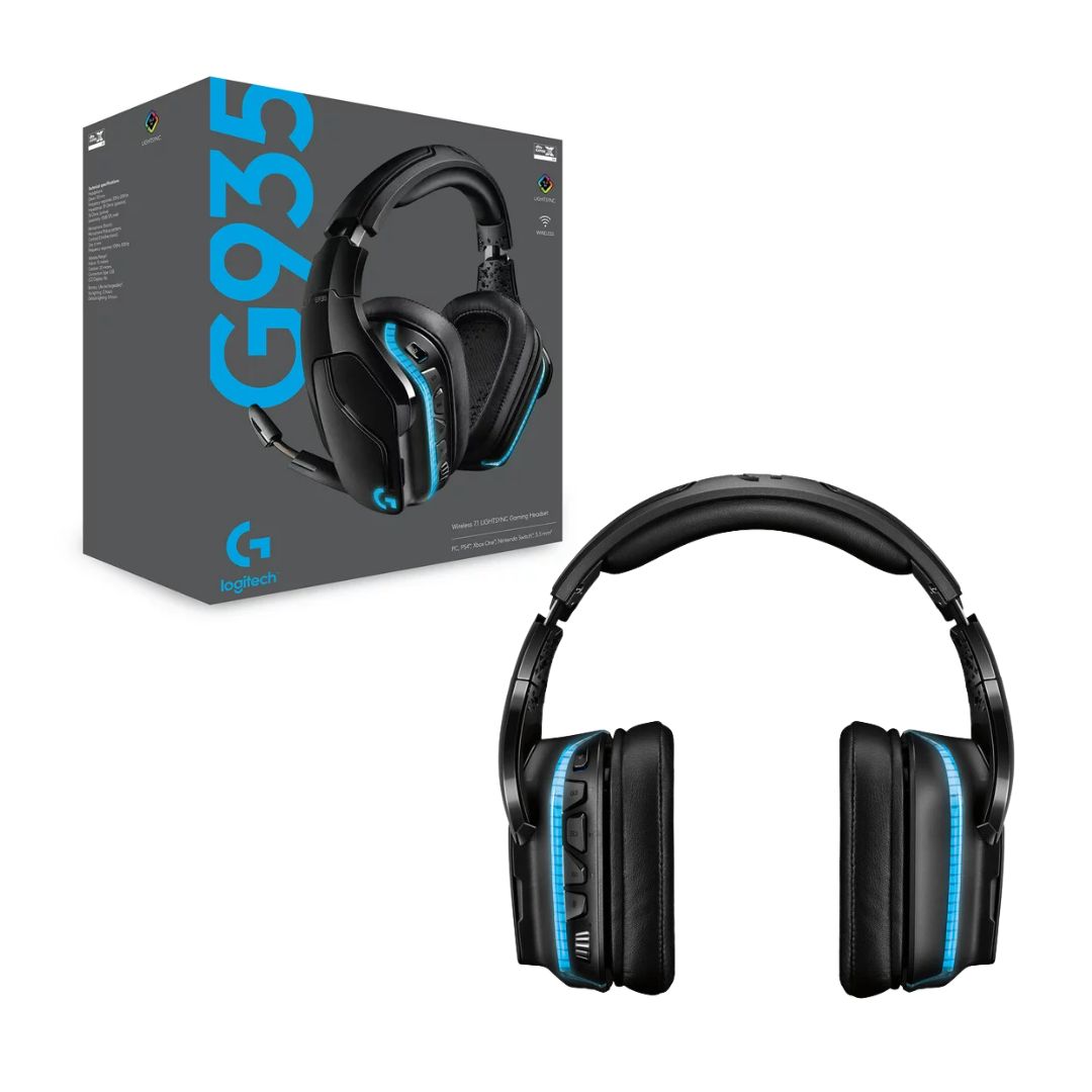 TJM Logitech G935 7.1 Surround Sound Wireless Gaming Headset - Black