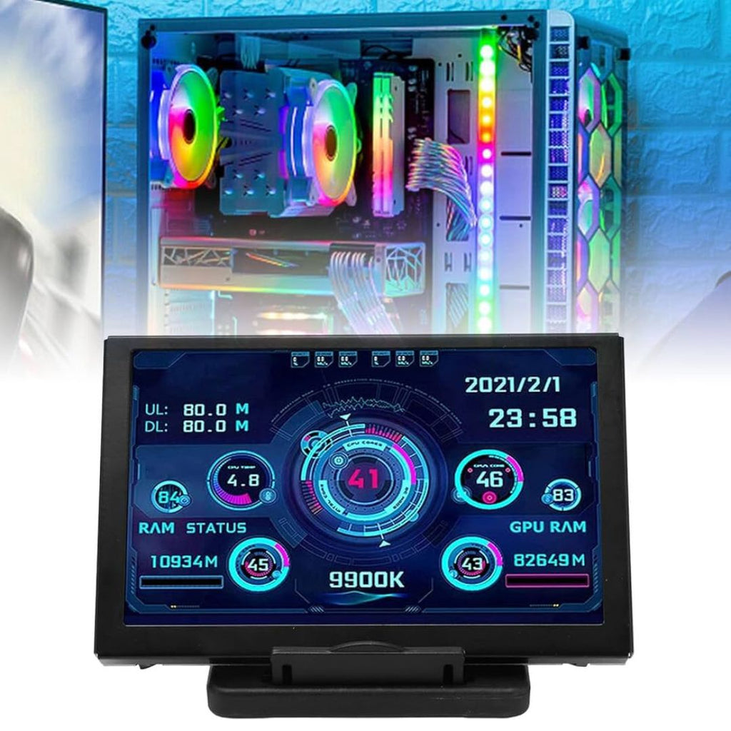 TJM 5in Software CPU Temp IPS Type-C LCD