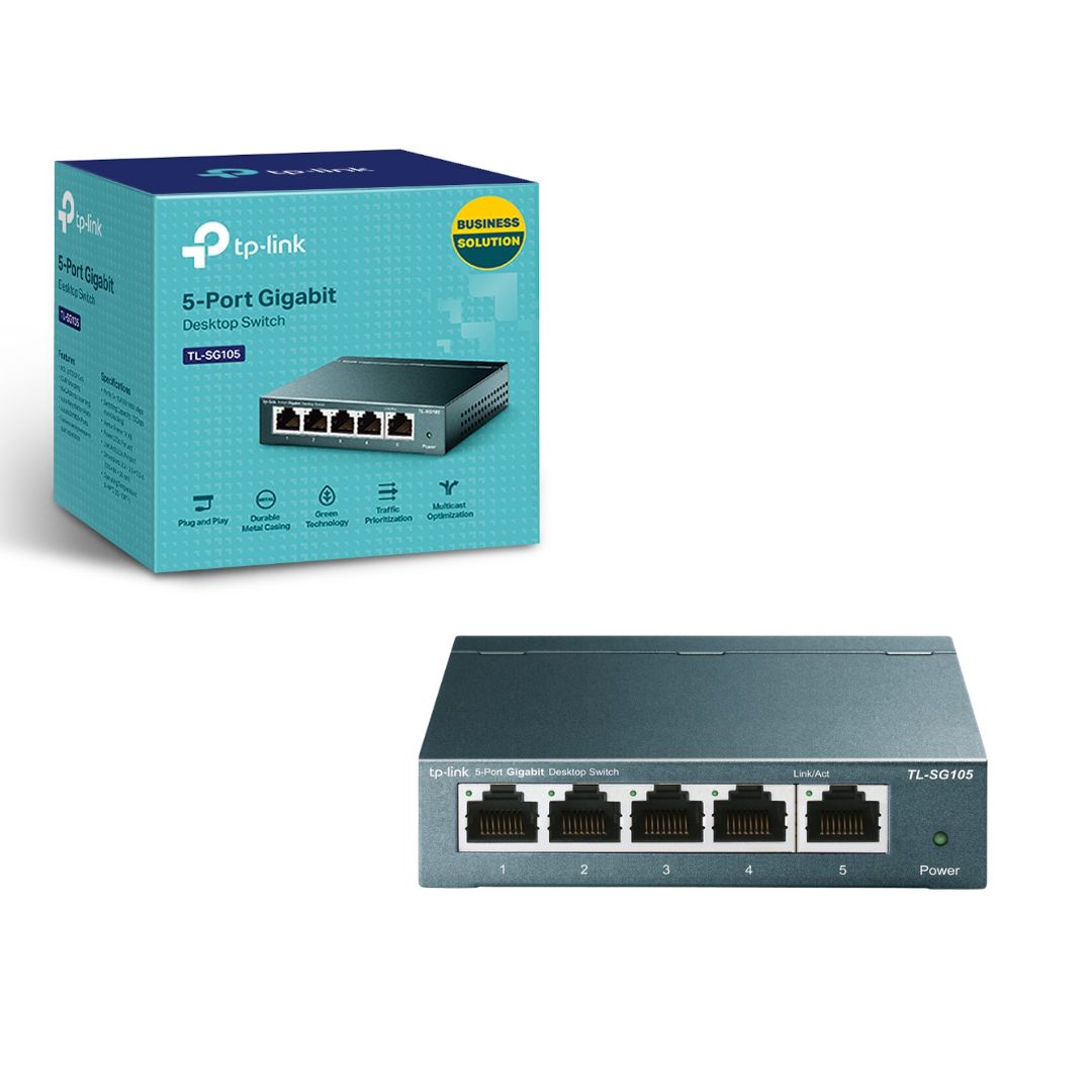 TJM TP-Link TL-SG105 V8 Desktop Switch 5 Port