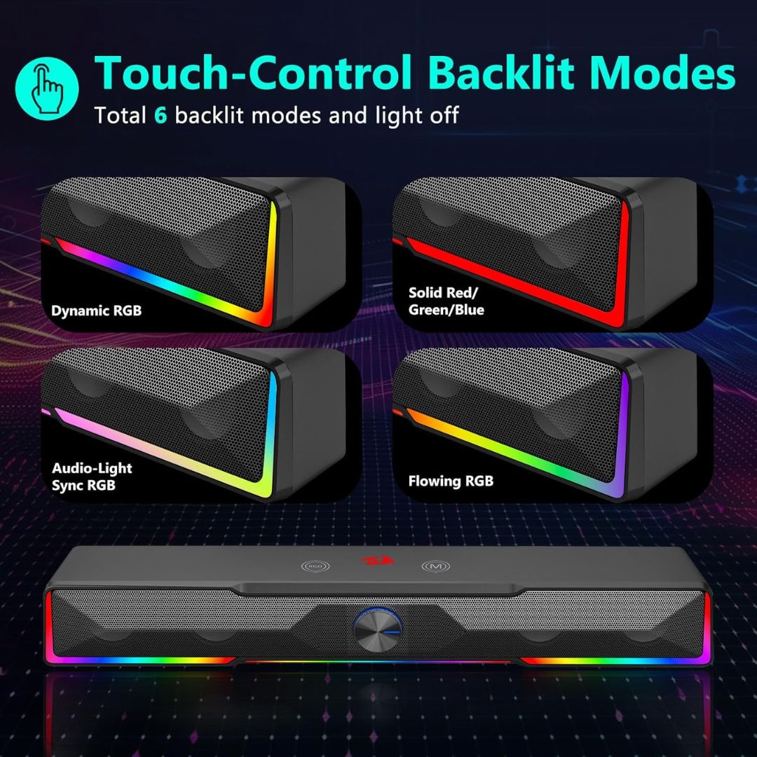 TJM Redragon Catenon GS516 RGB Wireless Desktop Speakers