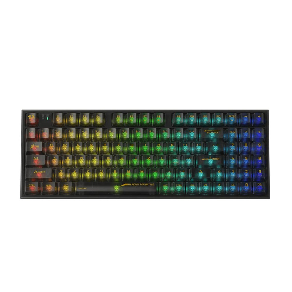 TJM Redragon IRELIA K658CTB PRO RGB 90%, USB-C wired, BT , 2.4 GHz wireless Translucent Crystal Switch