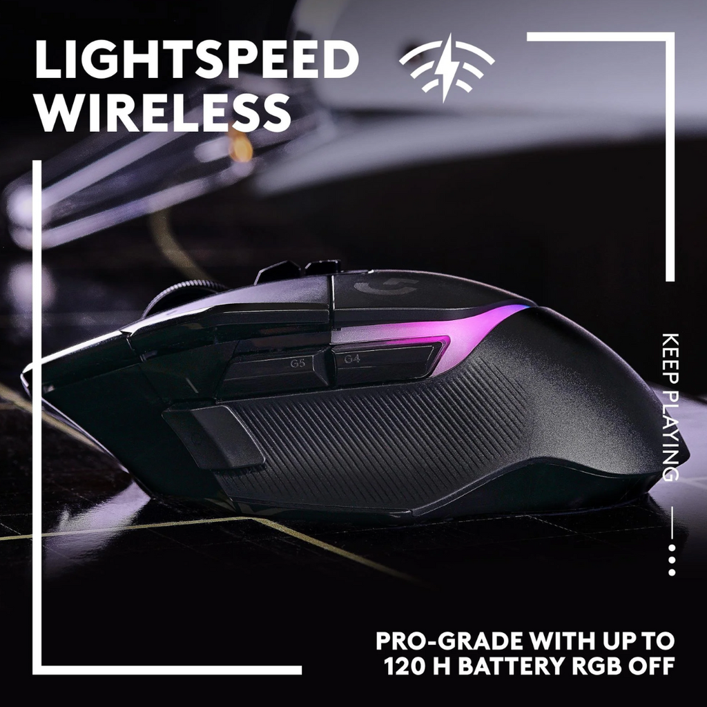 TJM Logitech G502 X PLUS Lightspeed Wireless Optical Mouse Black