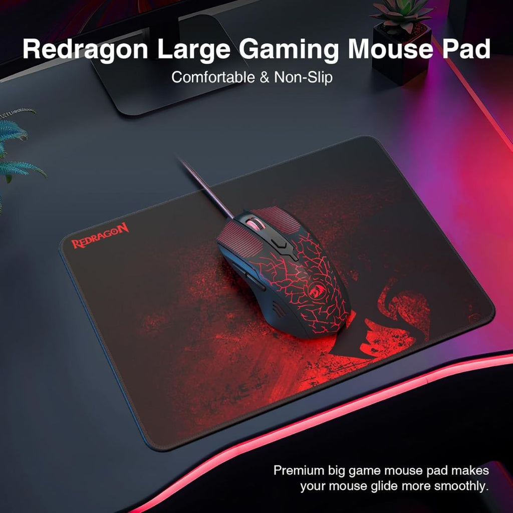 TJM Redragon S107-BA Gaming Keyboard & Mice Combo Wired - Black