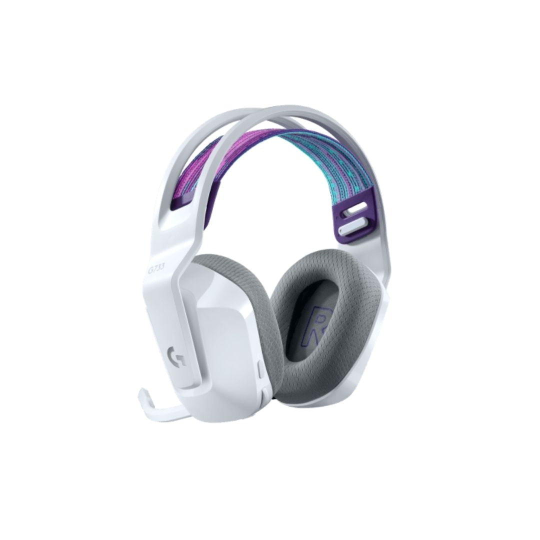 TJM Logitech G733 Lightspeed Wireless Gaming Headset - White