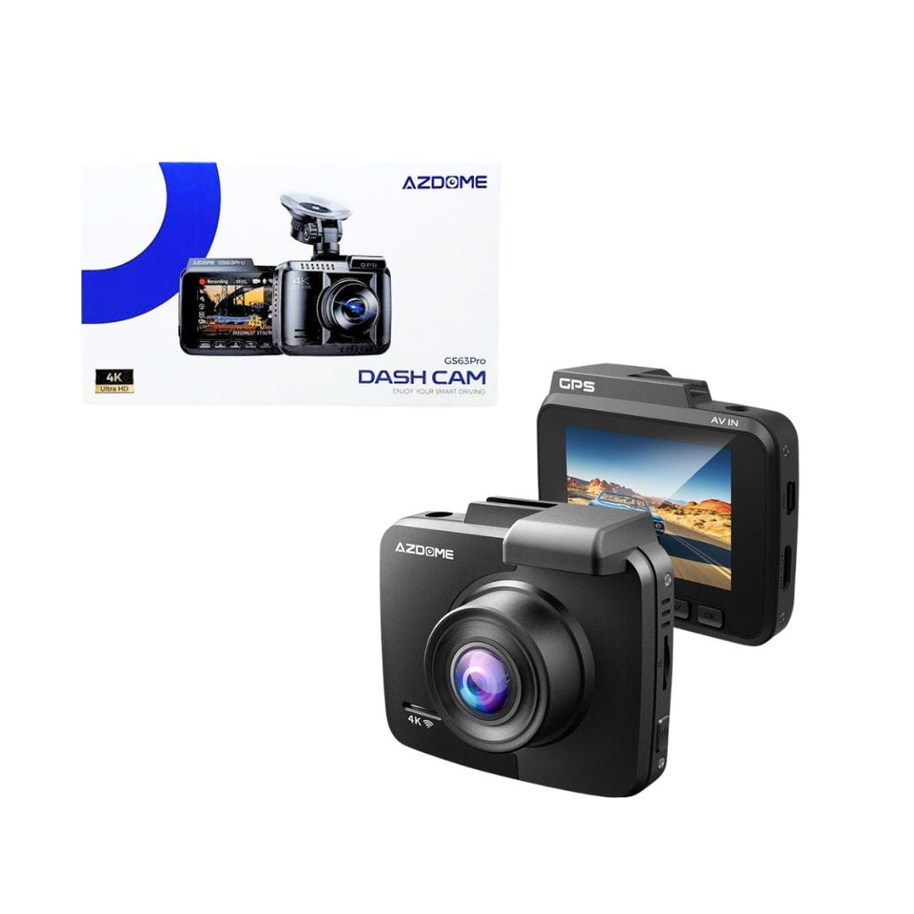 TJM AZDOME GS63H Pro 4K with No-Light Full-Color Night Vision Dash Cam - Black