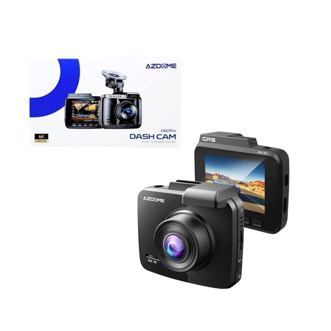 TJM AZDOME GS63H Pro 4K with No-Light Full-Color Night Vision Dash Cam - Black