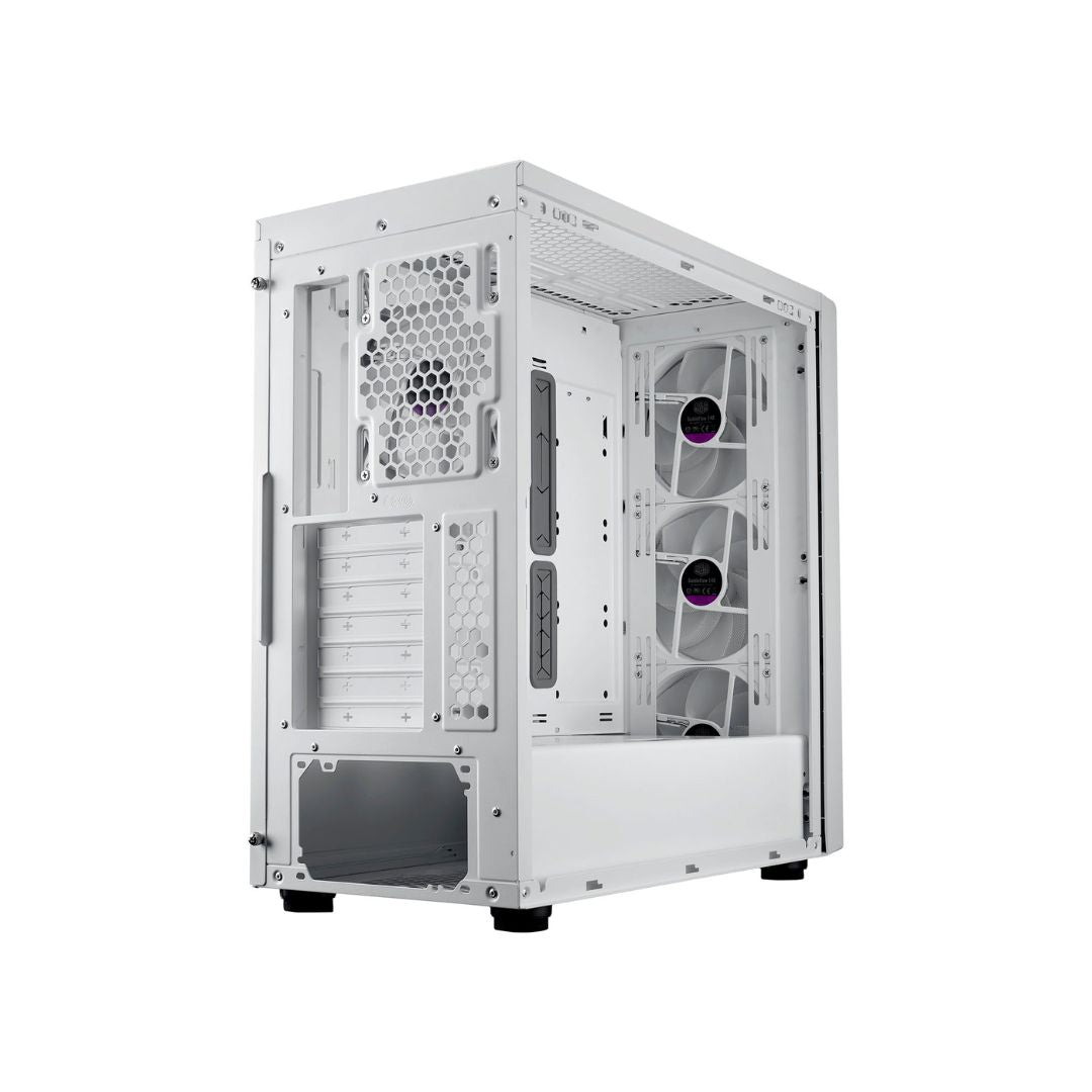 TJM Cooler Master MasterBox 600 Mid Tower 4 Fan - White