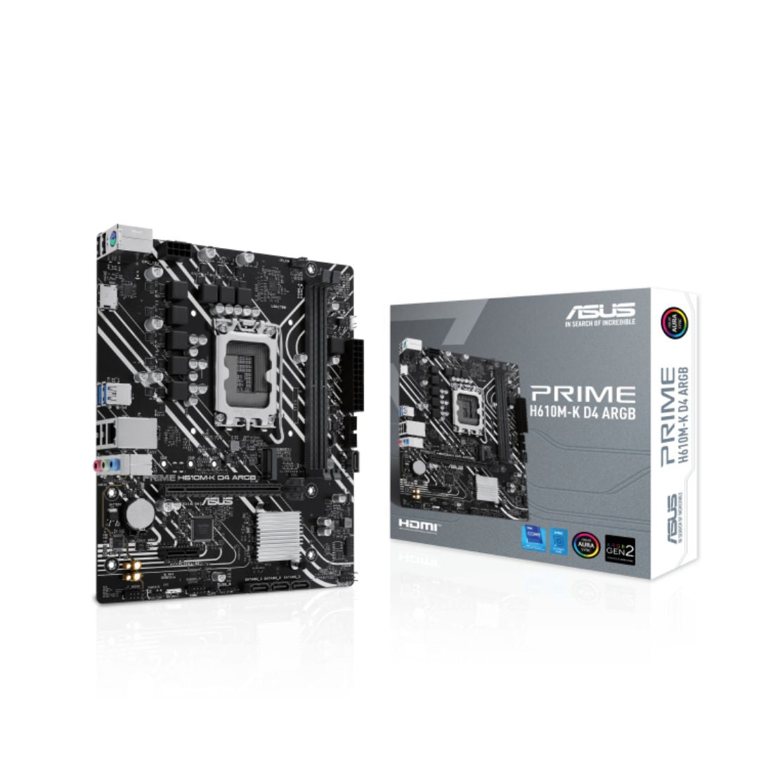 TJM ASUS PRIME H610M-K D4 ARGB Motherboard
