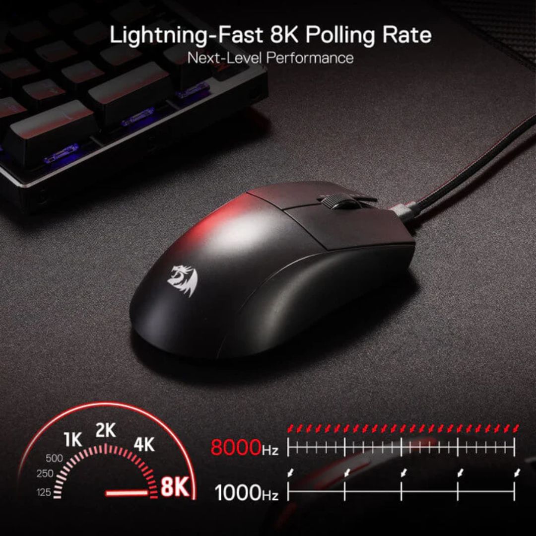 TJM Redragon M996 K1NG Gaming Mouse - Black