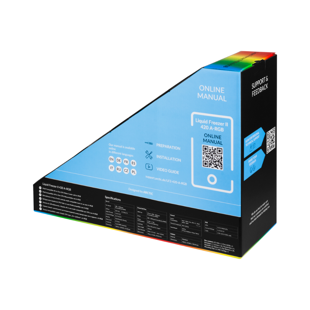 TJM Arctic Liquid Freezer II 420 A-RGB AIO Cooler