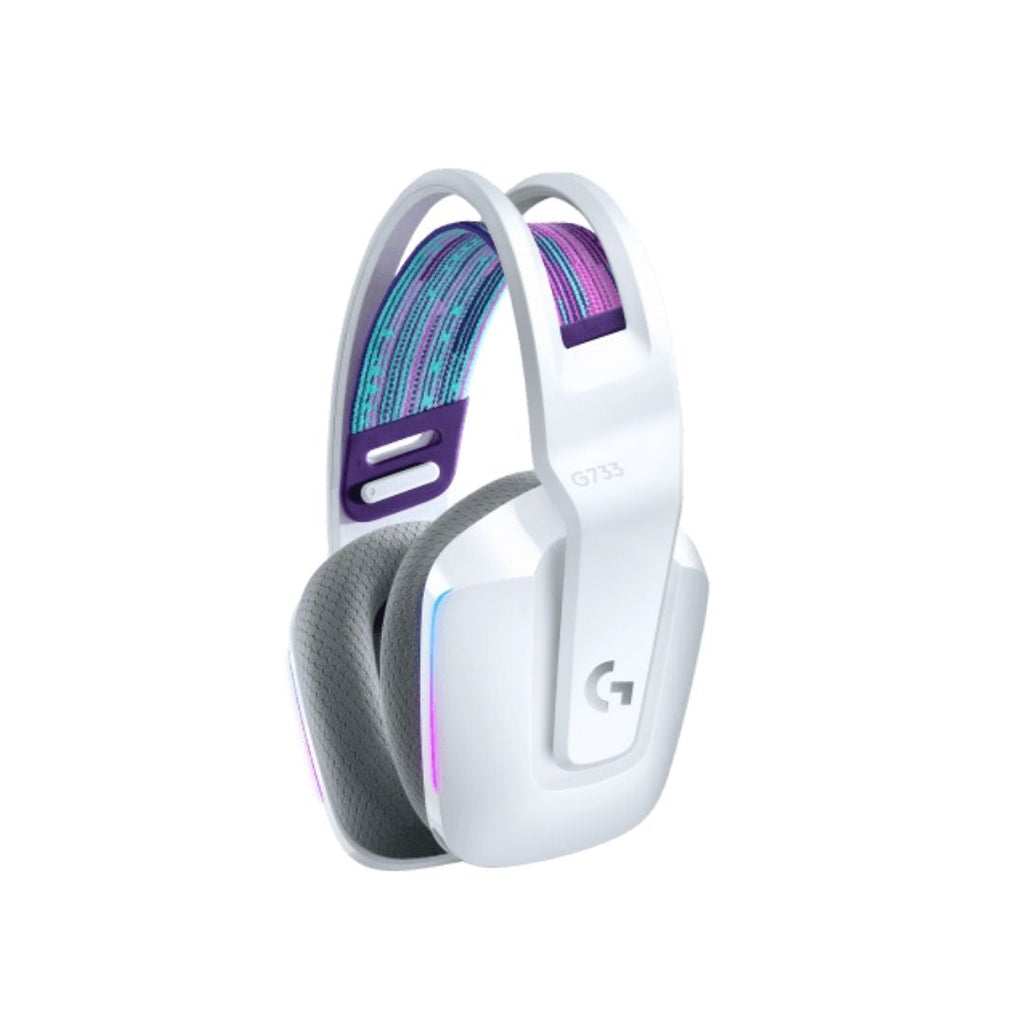 TJM Logitech G733 Lightspeed Wireless Gaming Headset - White