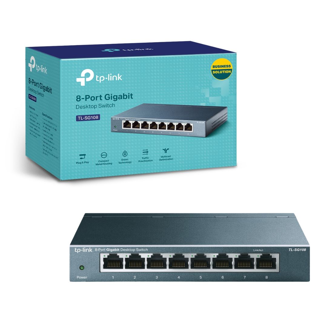 TJM TP-Link TL-SG108 V9 Desktop Switch 8 Port