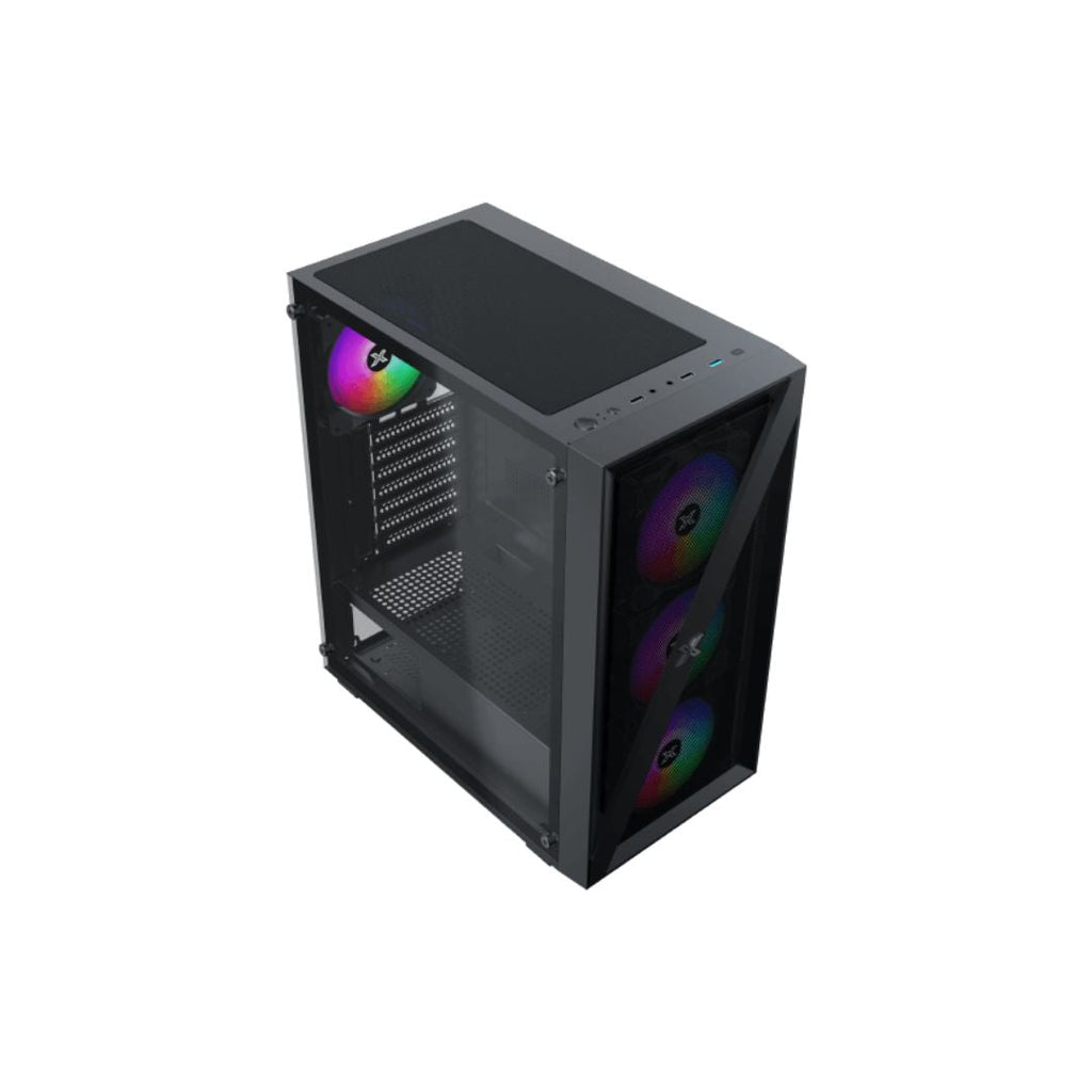 TJM Xigmatek Blade RGB Mid Tower Case - Black