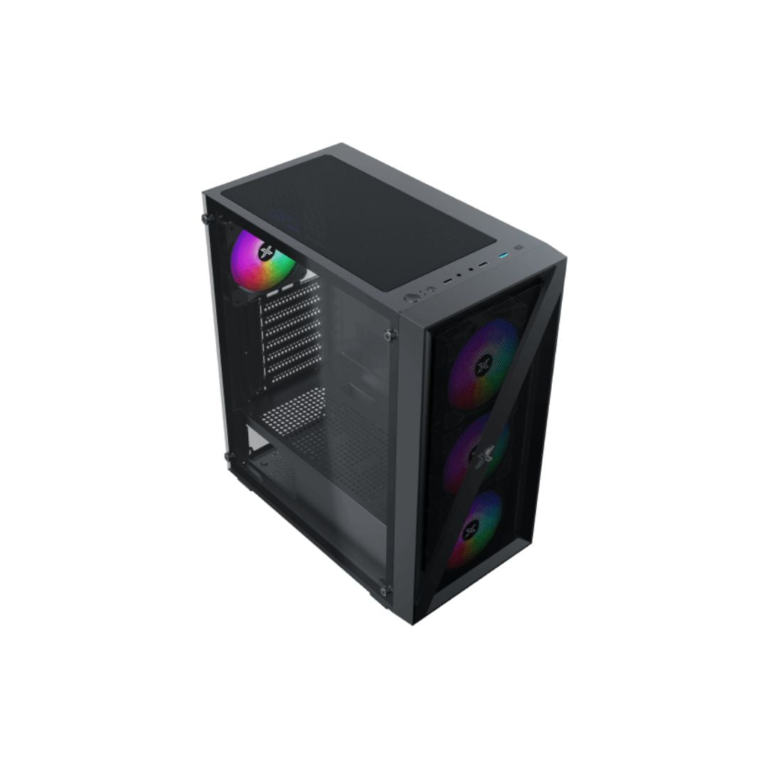TJM Xigmatek Blade RGB Mid Tower Case - Black