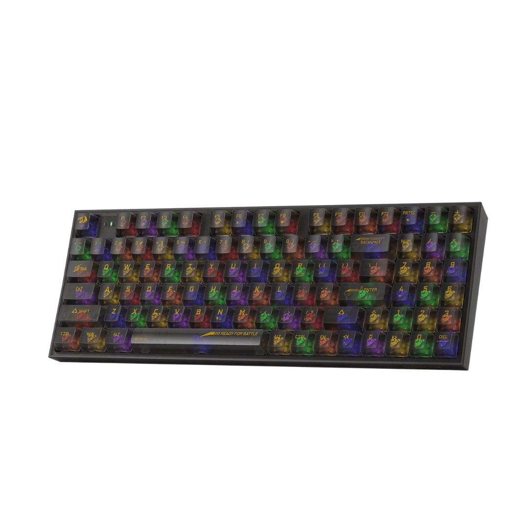 TJM Redragon IRELIA K658CTB PRO RGB 90%, USB-C wired, BT , 2.4 GHz wireless Translucent Crystal Switch