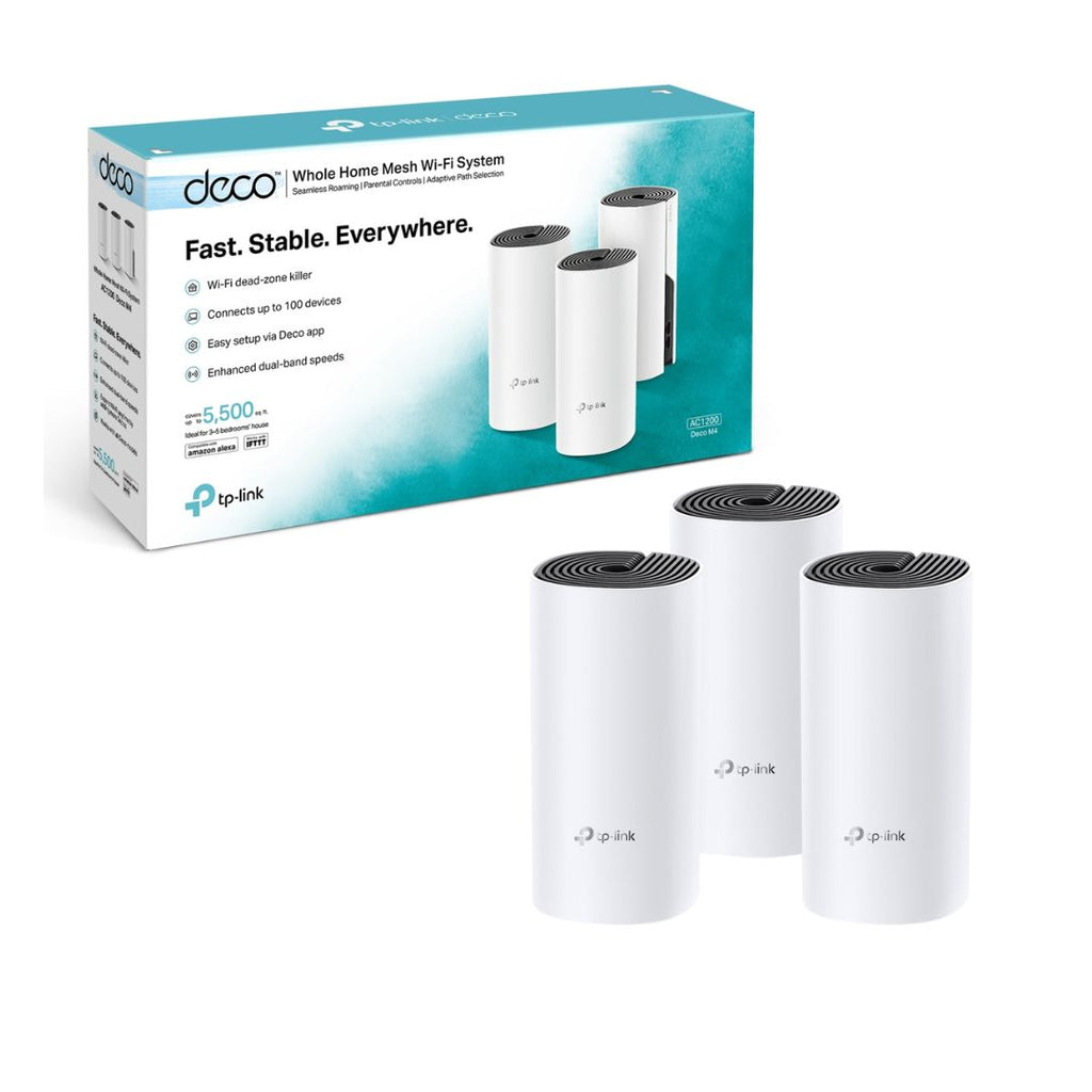 TJM TP-Link Deco M4 AC1200 Whole Home Mesh Wi-Fi System 3-Pack