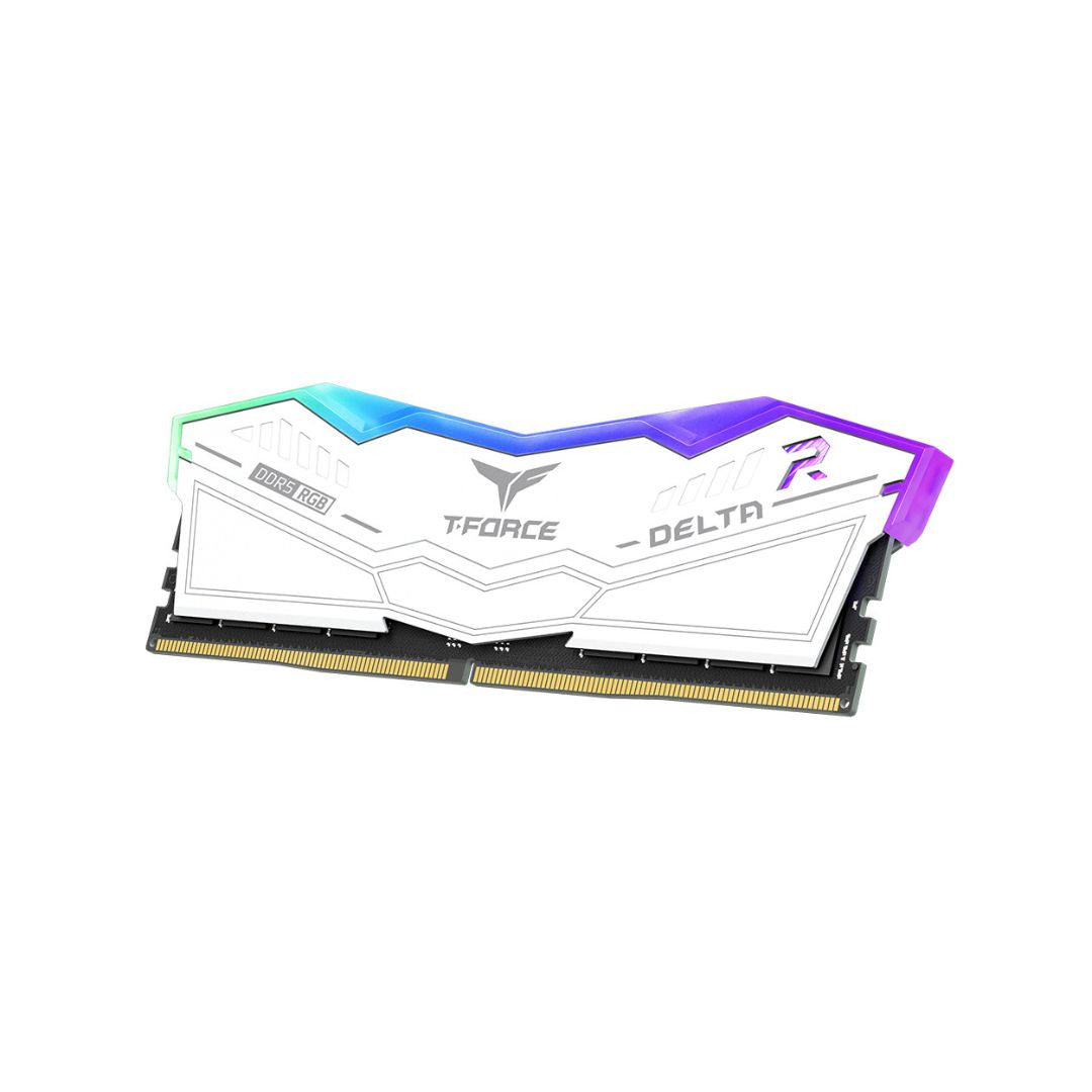 TJM TEAMGROUP T-Force Delta RGB DDR5 Ram 16GB (2x8GB) 6000MHz CL38 - White