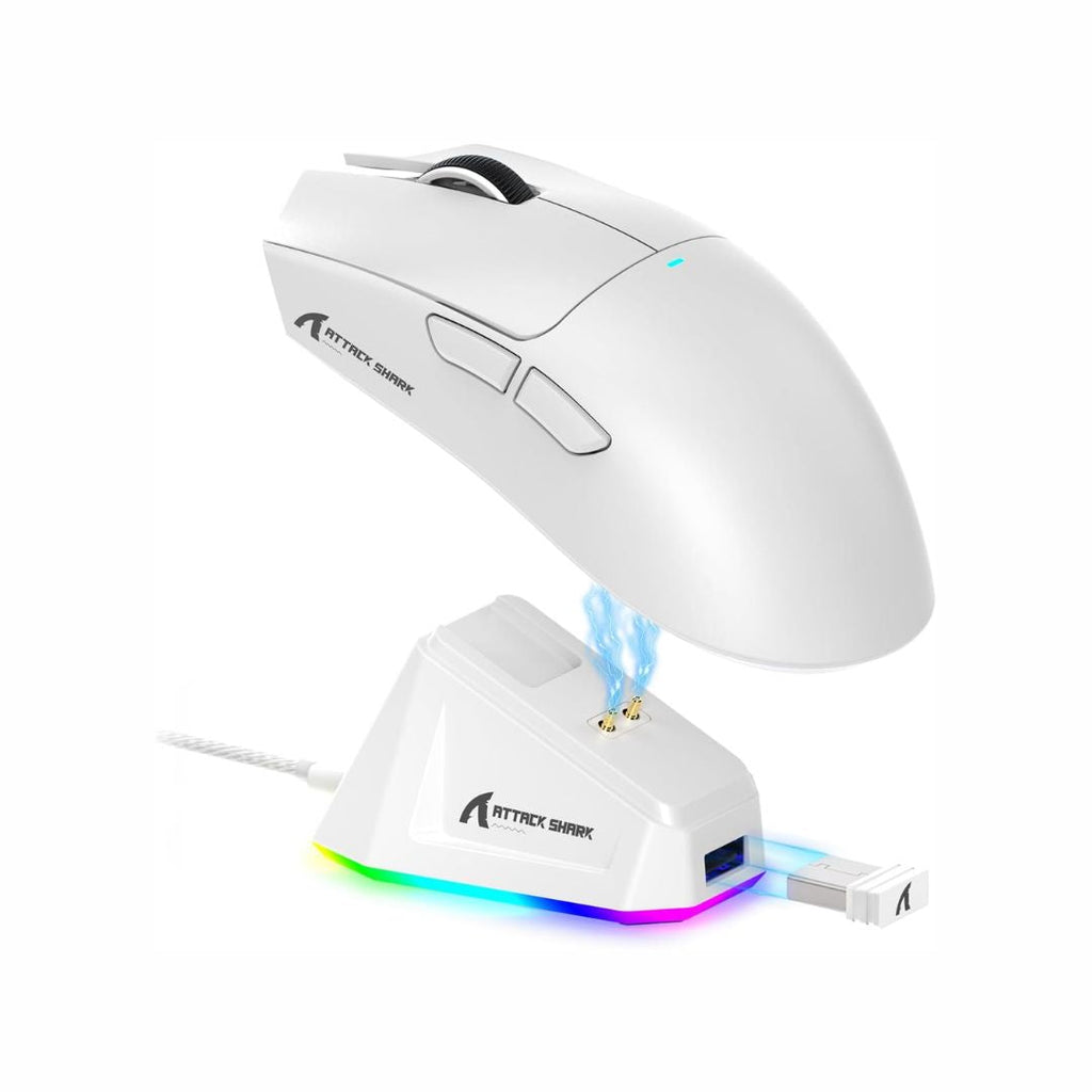 TJM ATTACK SHARK X11  Wireless Gaming Mouse - White