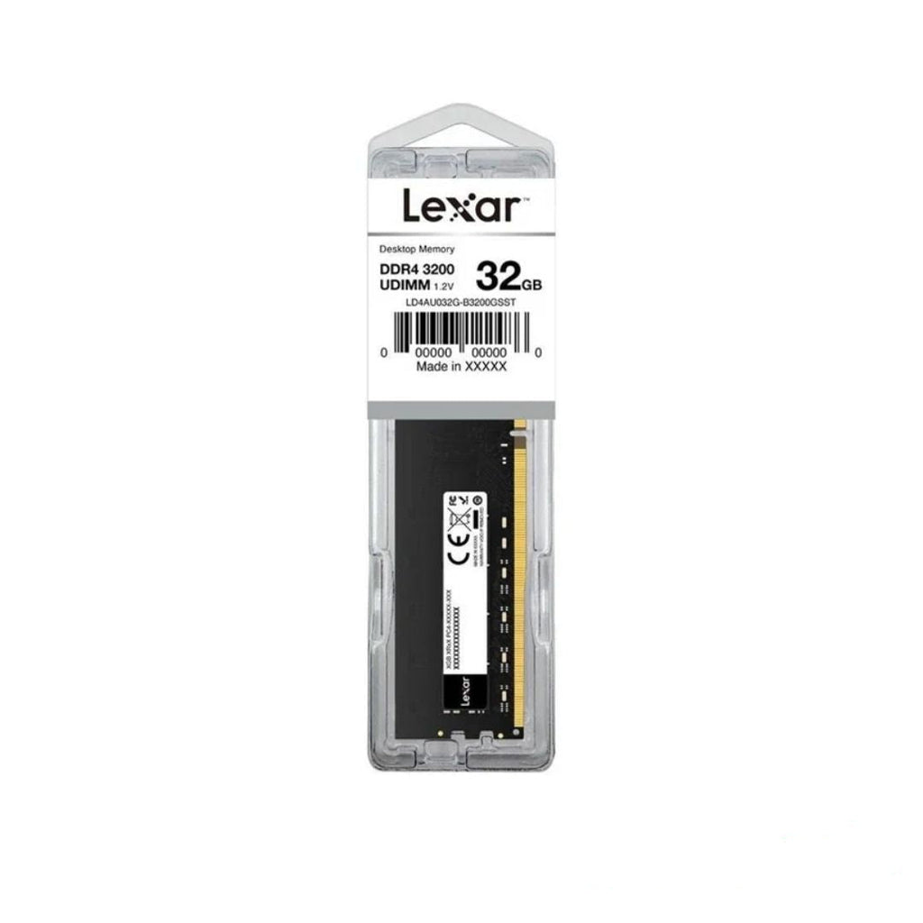 TJM Lexar 32GB (32x1) 3200 DDR4 Desktop - Black