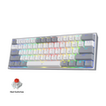 TJM Redragon K617 Fizz 60% Mechanical Gaming Keyboard - Gray White