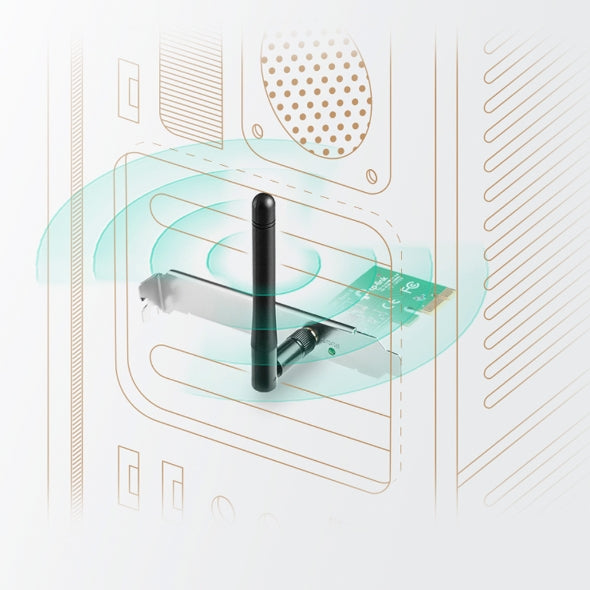 TJM TP-Link TL-WN781ND, 150Mbps Wireless N PCI Express Adapter