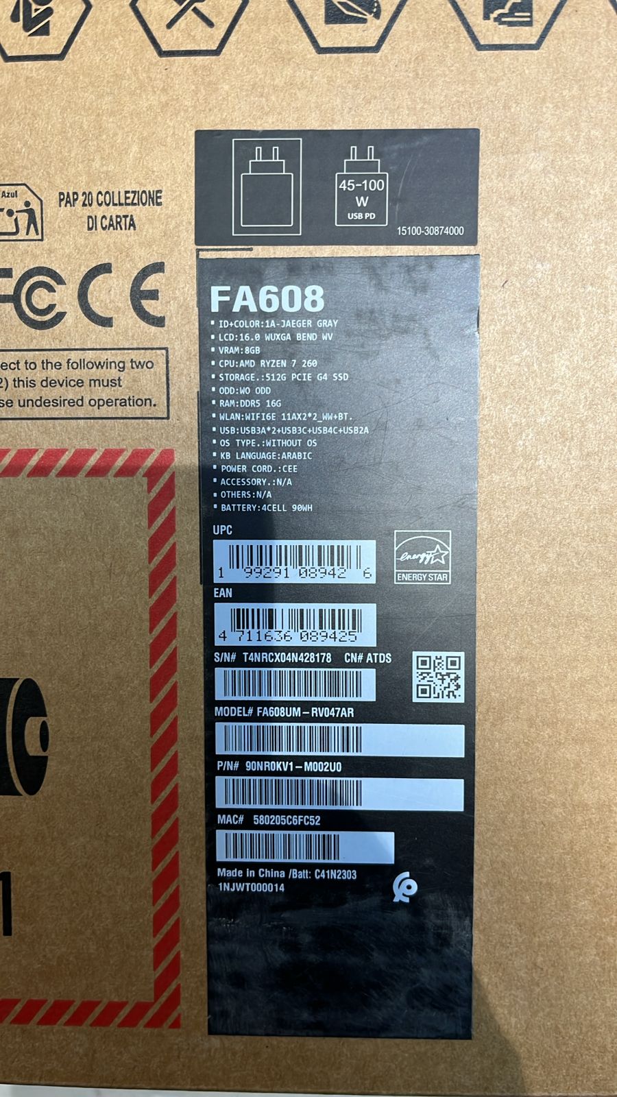 TJM ASUS TUF Gaming A16 FA608UM-RV047AR, AMD Ryzen 7-260, RAM 16GB, SSD 512GB, NVIDIA Geforce RTX 5060 8GB, 16.0 inch WUXGA 165Hz, Jaeger Gray