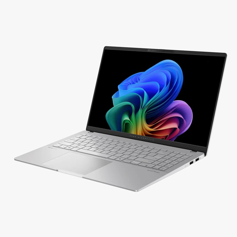 TJM Asus Vivobook S 15 K5507QA-MA048W, Snapdragon X Plus, RAM 16GB, 1TB SSD, Qualcomm® Adreno™, 15.6 3K OLED 120Hz, Cool Silver