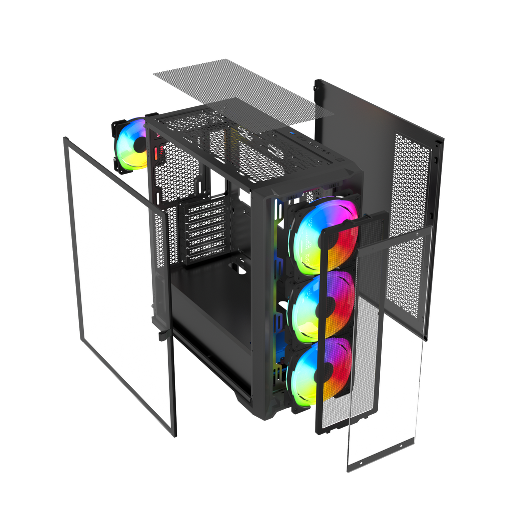 TJM Raptor 230-A Falcon Strike Tempered Glass - Black