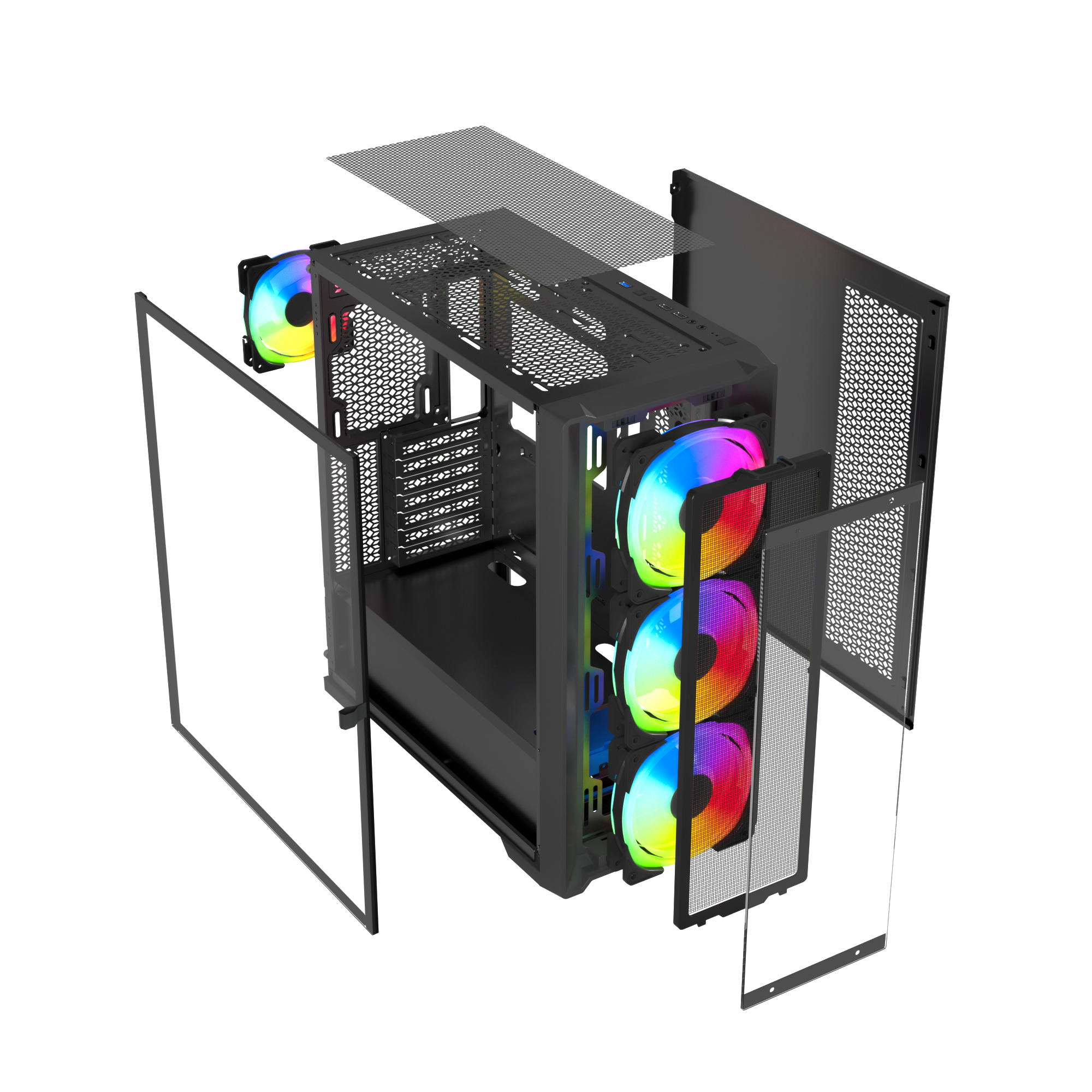 TJM Raptor 230-A Falcon Strike Tempered Glass - Black