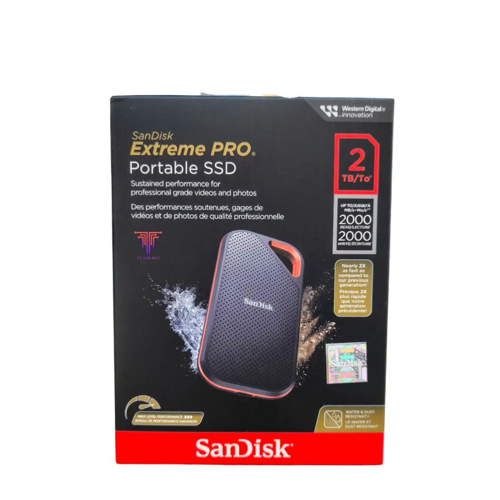TJM SanDisk E81 Extreme PRO Portable External SSD 2TB