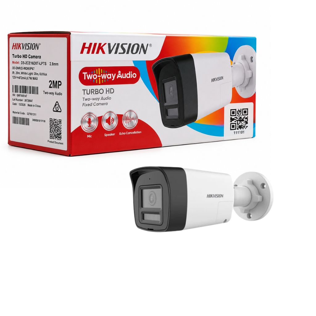 TJM HIKVISION 2MP DS-2CE16SD0T-LPFS Audio 2.8 mm Outdoor