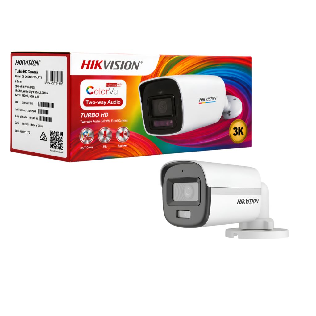 TJM HIKVISION 3K DS-2CE10KF0T Audio 2.8 mm Outdoor
