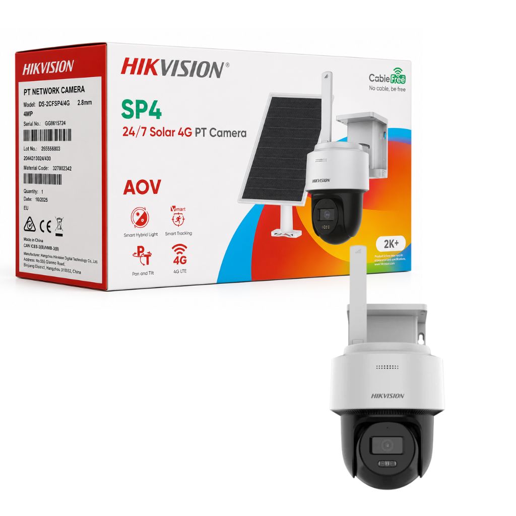 TJM Hikvision DS-2CFSP4/4G 4MP 24/7 Solar 4G PT Camera