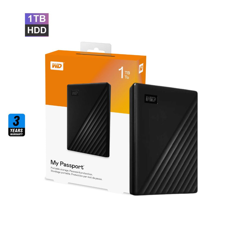 TJM WD 1TB My Passport External Hard Disk Drive