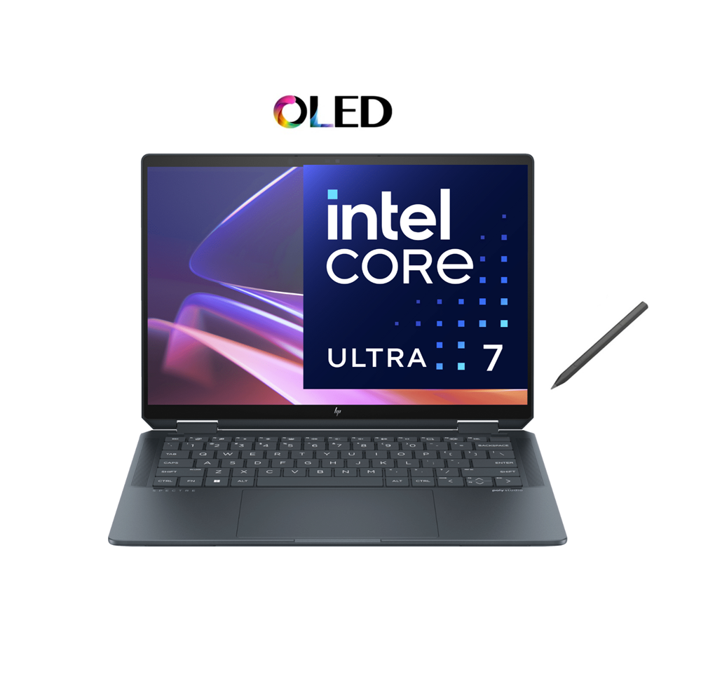 TJM HP Spectre x360 14T-EU000 (7K631AV), Intel Core Ultra 7-155H, RAM 32GB, SSD 2TB NVMe, Intel Arc Graphics, 14 2.8K OLED Touch, Nightfall Black Aluminum