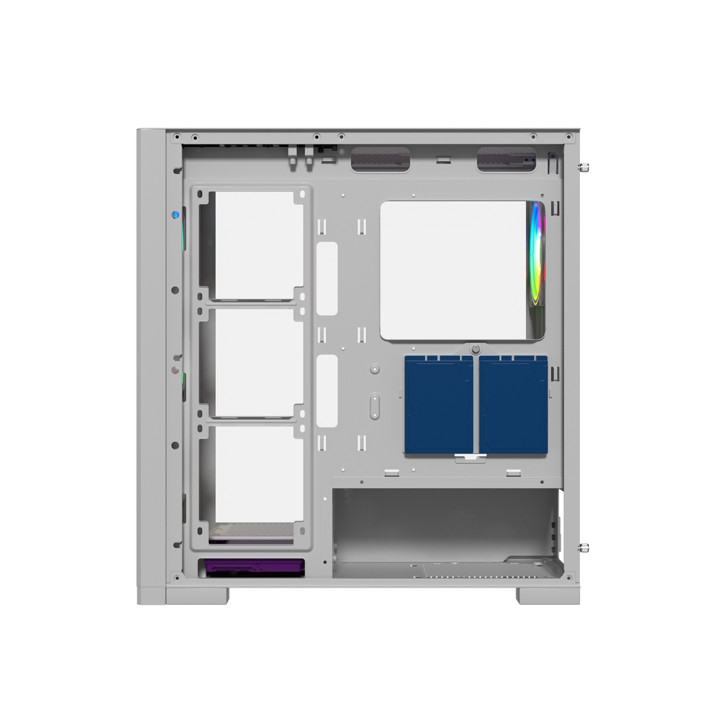 TJM Raptor 290-XL ARCTIC HAWK RGB Mid Tower Case - White