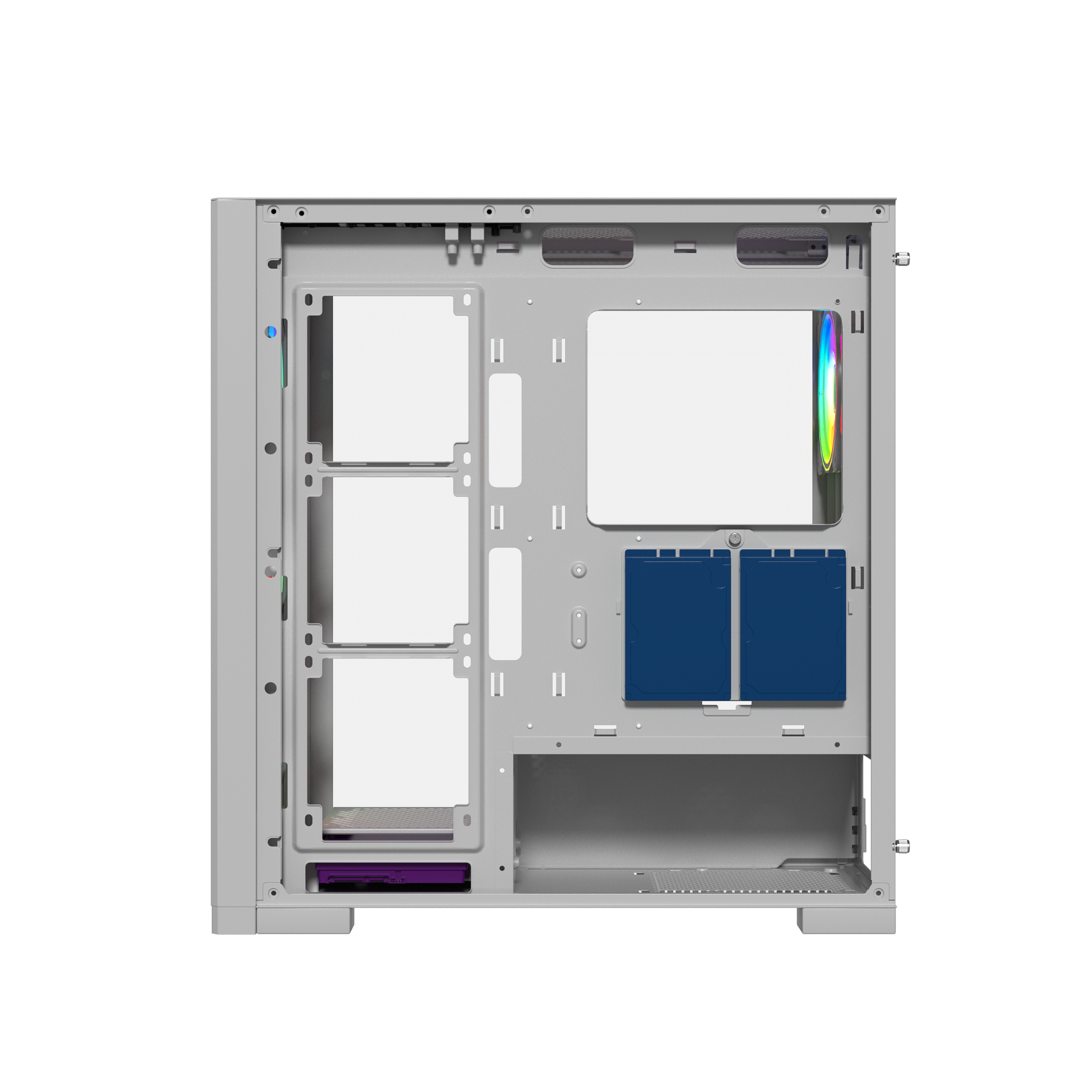 TJM Raptor 290-XL ARCTIC HAWK RGB Mid Tower Case - White